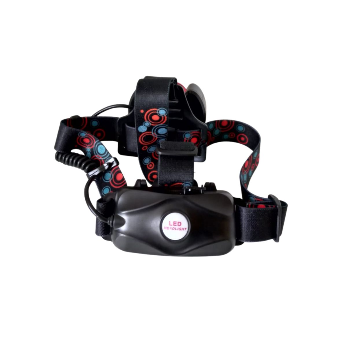 GENERICO - Linterna Frontal / De Cabeza 3 Led Alta Potencia Con Zoom Rojo