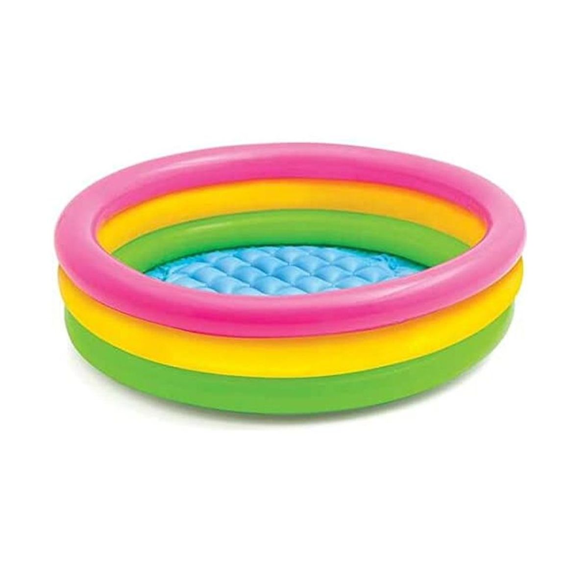 INTEX - Piscina Circular inflable Bebe Arco Iris de 3 Aros