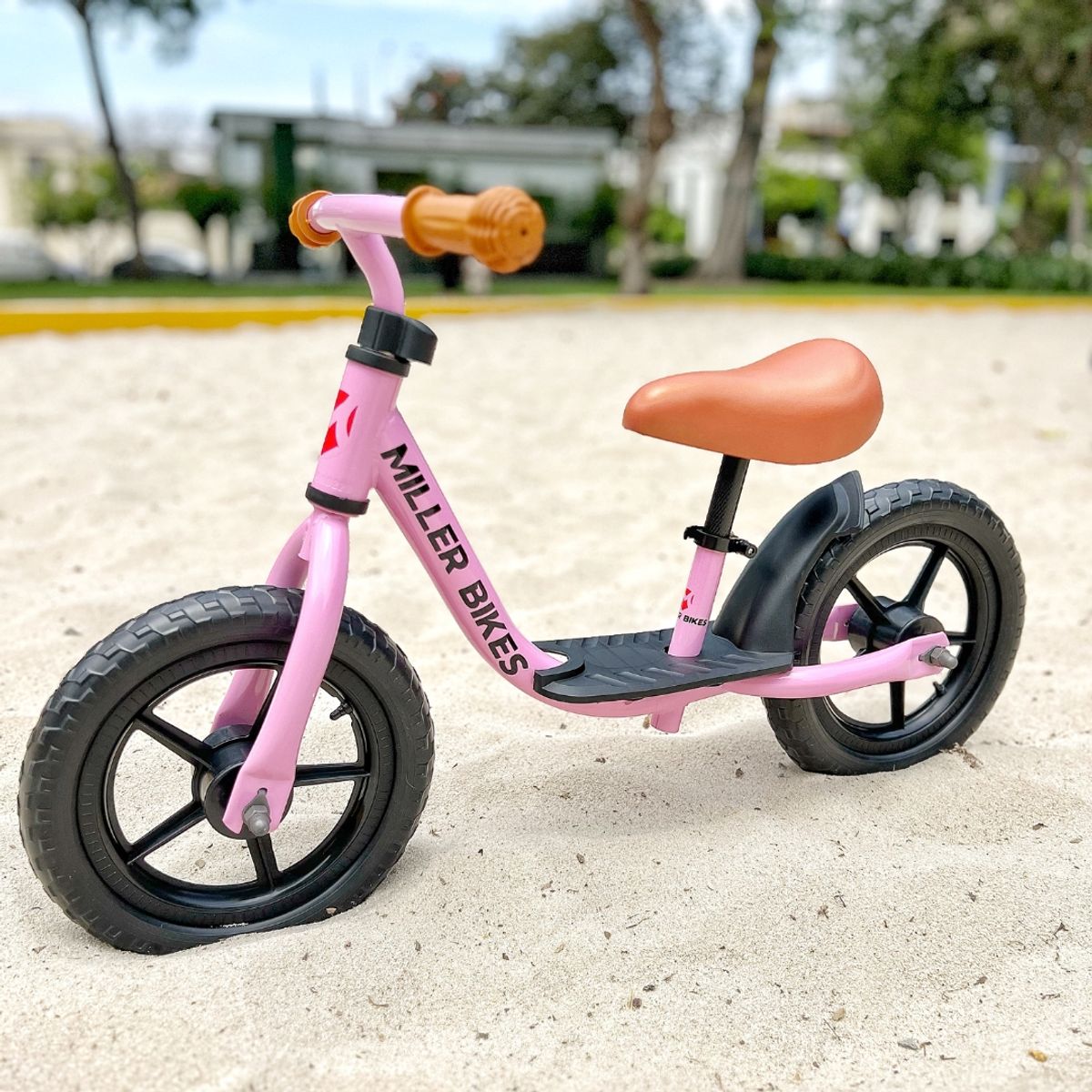 MILLER BIKES - Bicicleta de balance equilibrio MILLER BIKES Aro 12 Rosada