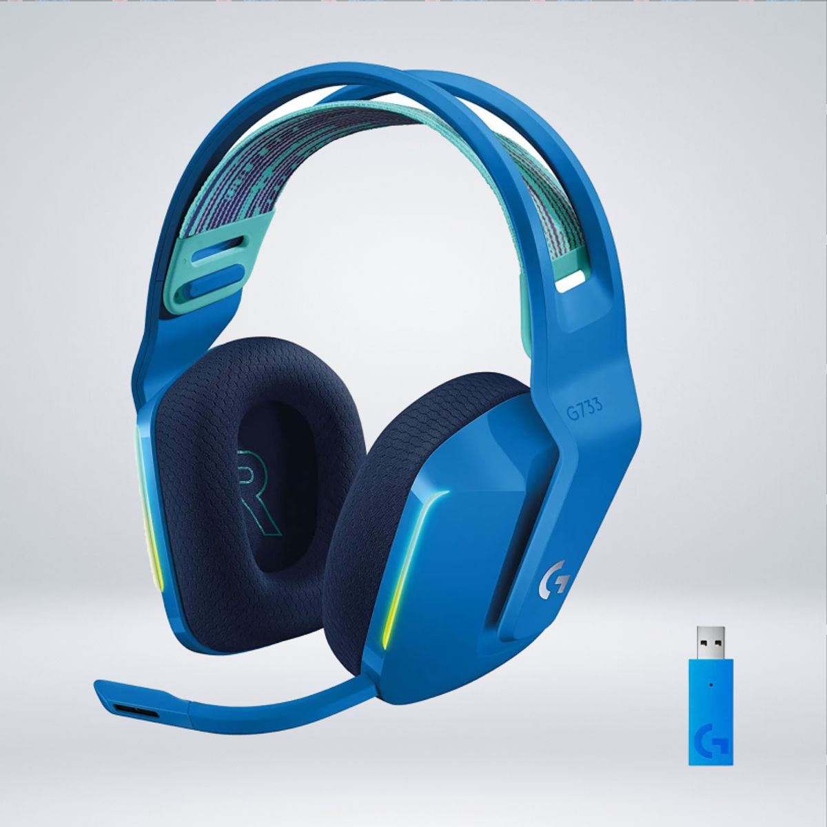 LOGITECH - AUDIFONO GAMER G733 RGB LGHTSPEED WIRELESS SONIDO 7.1 BLUEVOICE