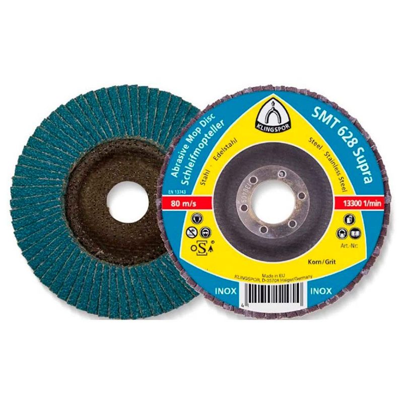 KLINGSPOR - Discos Flap 7" G40 180x22.2mm  - Pack x 10 unid