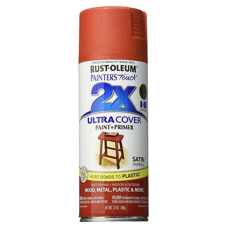 RUST OLEUM - Pintura Aerosol Ultra Cover 2X Paprika Satinado 340G