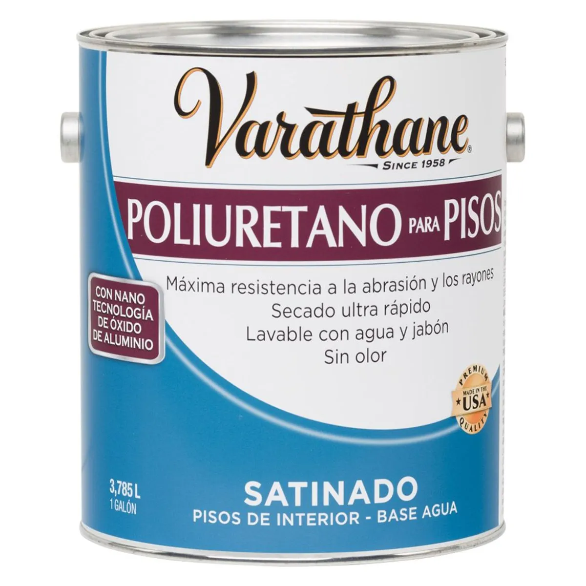 RUST OLEUM - Varathane Poliuretano para Pisos Transp Satinado 3,785 L