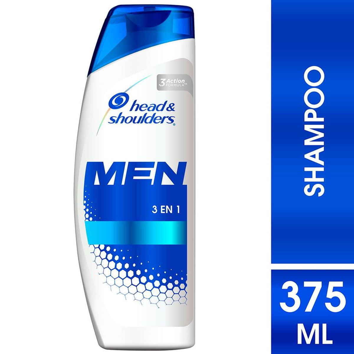 HEAD AND SHOULDERS - Head & Shoulders Shampoo para Hombre Men 3 en 1 375ml.