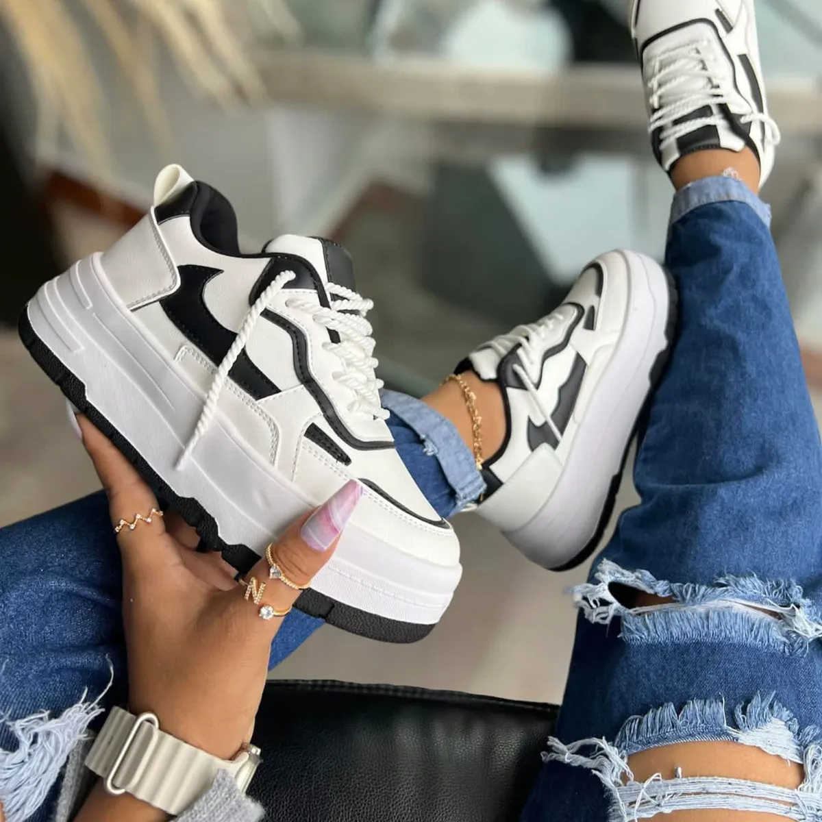 GENERICO - 088L-52 Zapatilla Para Dama Anuska Garcia Multicolor