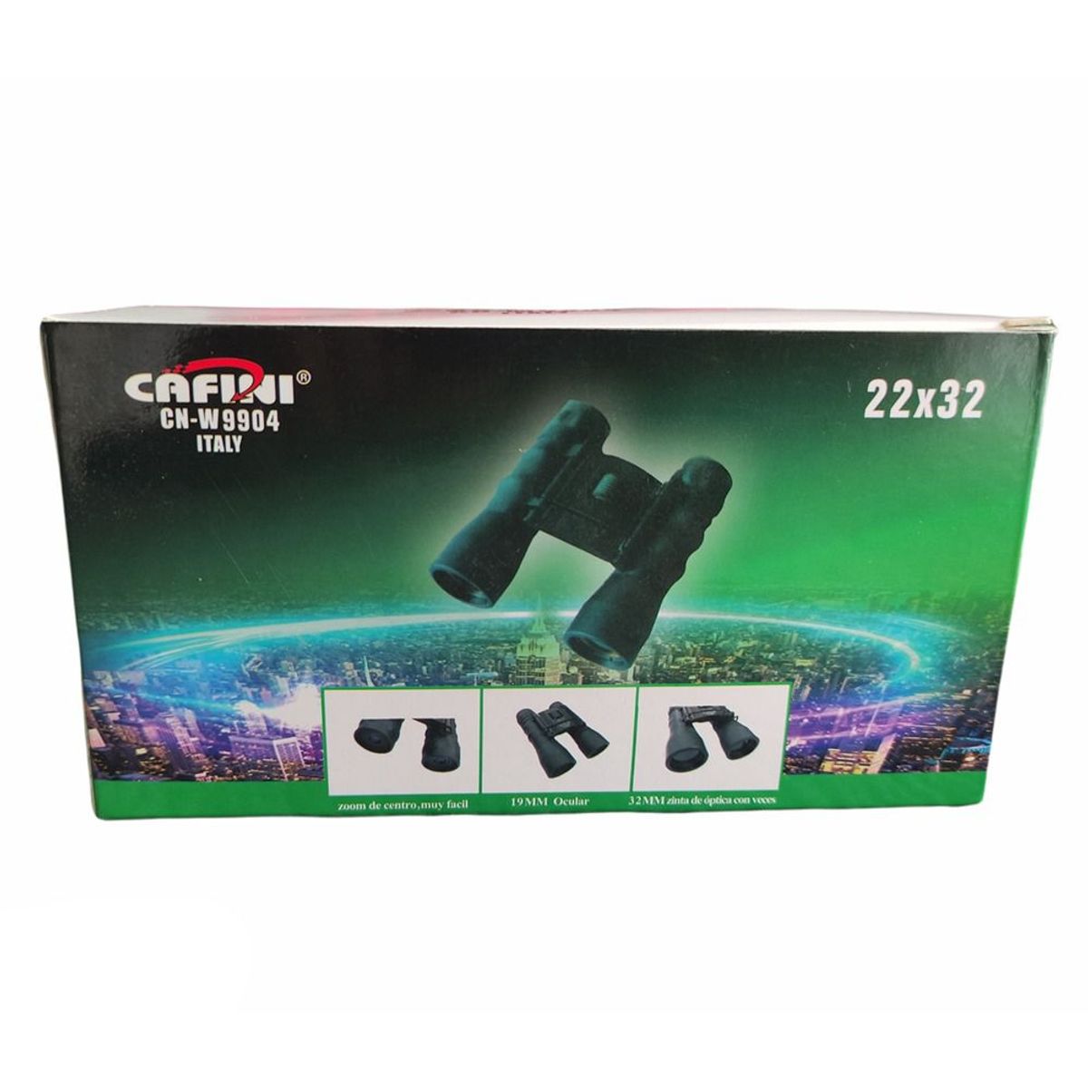 CAFINI - Binocular Largo Alcance 22x32 Caza Pesca Cafini Camping