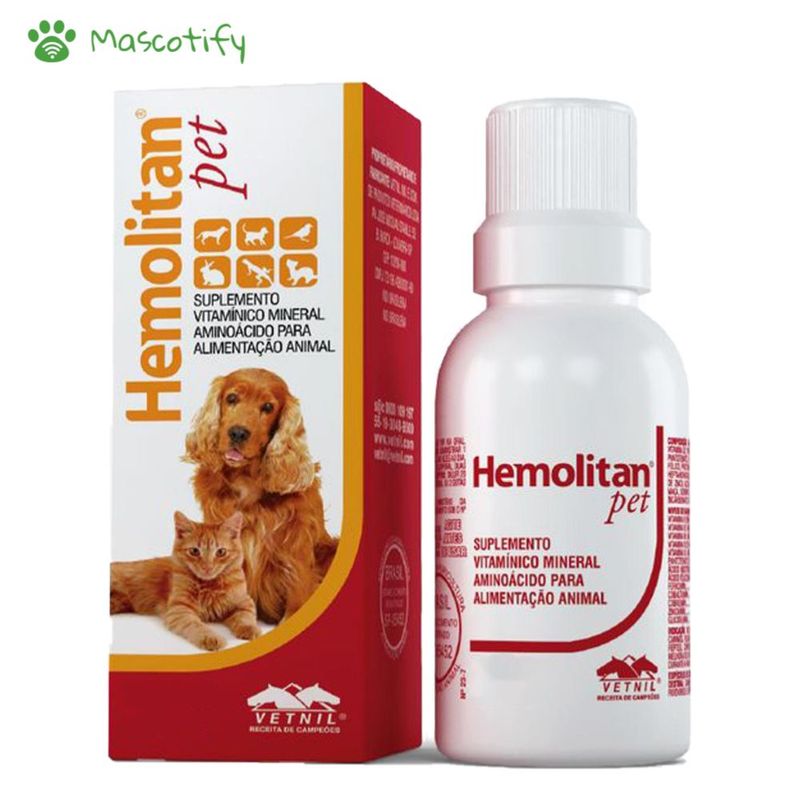 VETNIL - Suplemento Para Perros Y Gatos Vetnil Hemolitan Pet X 30 Ml