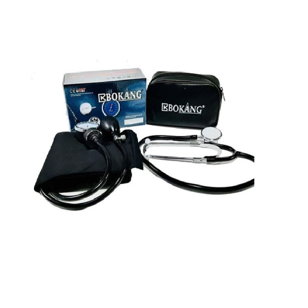 BOKANG - Tensiometro  manual + Estetoscopio + Termometro Corporal