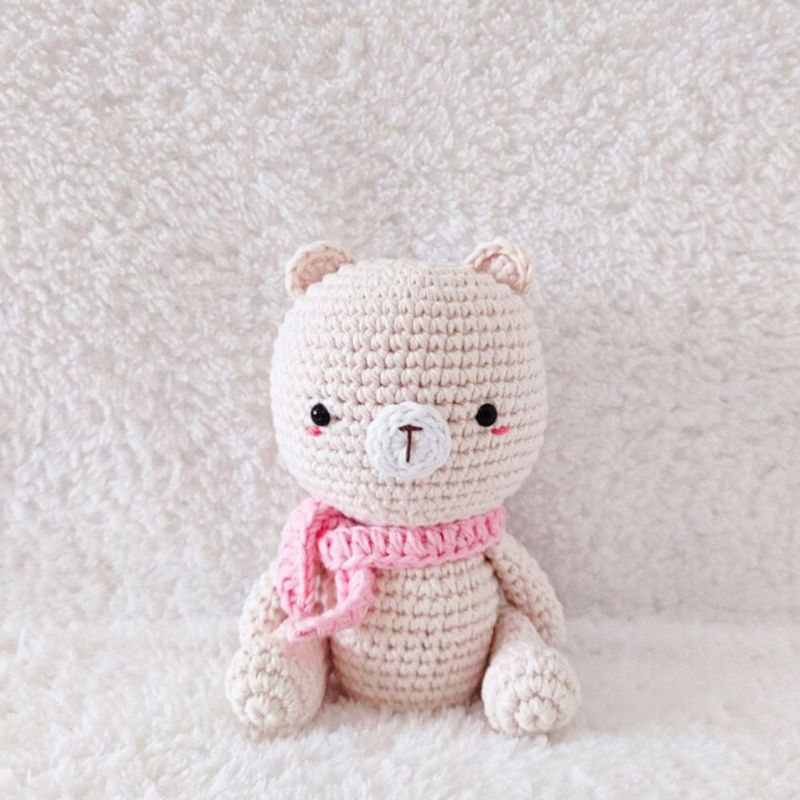 BE CRAFTY - Muñeco Peluche Juguete Osa Rosa BE CRAFTY Tejido en Algodón