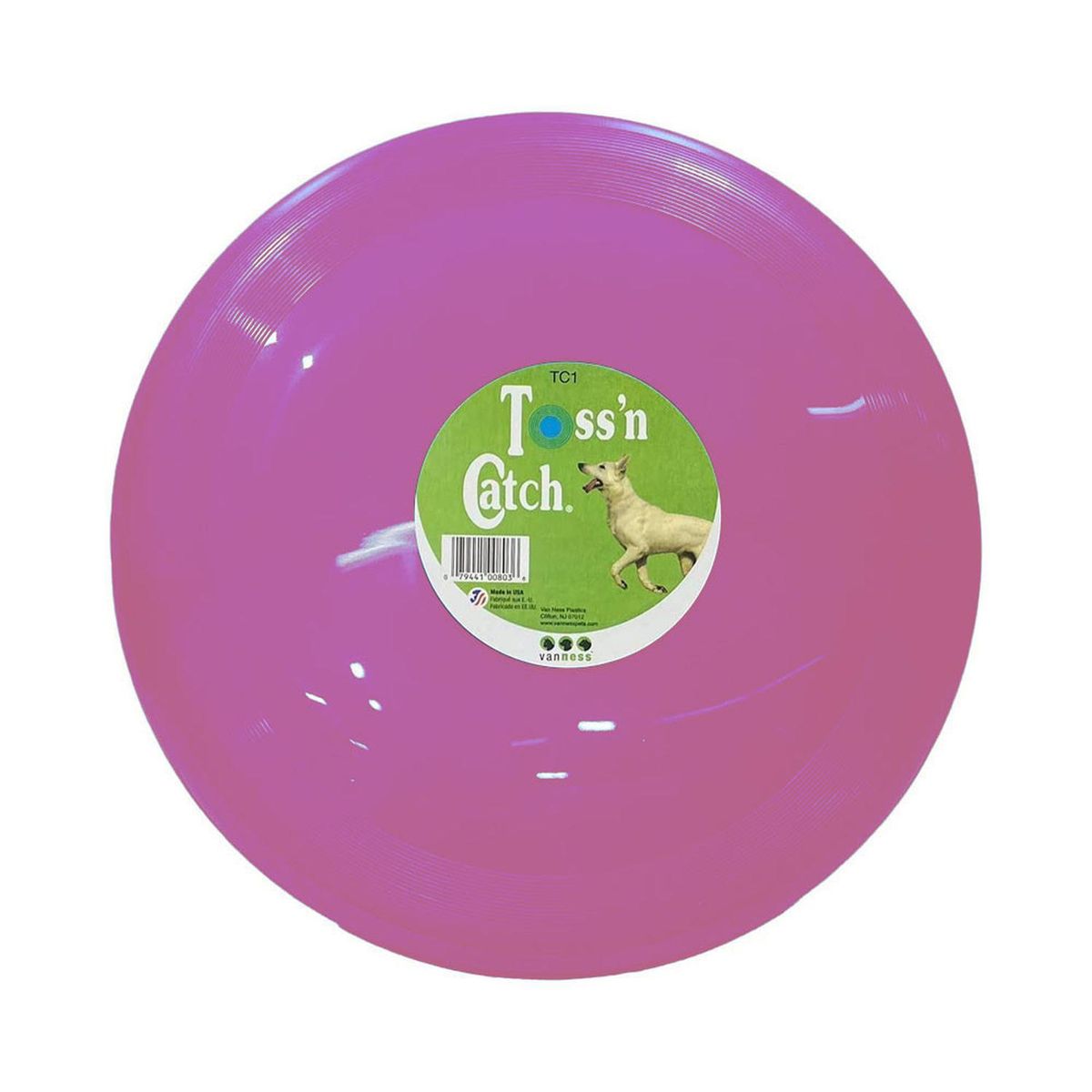 VANNES - Vanness Frisbee plástico para perros Toss N Catch