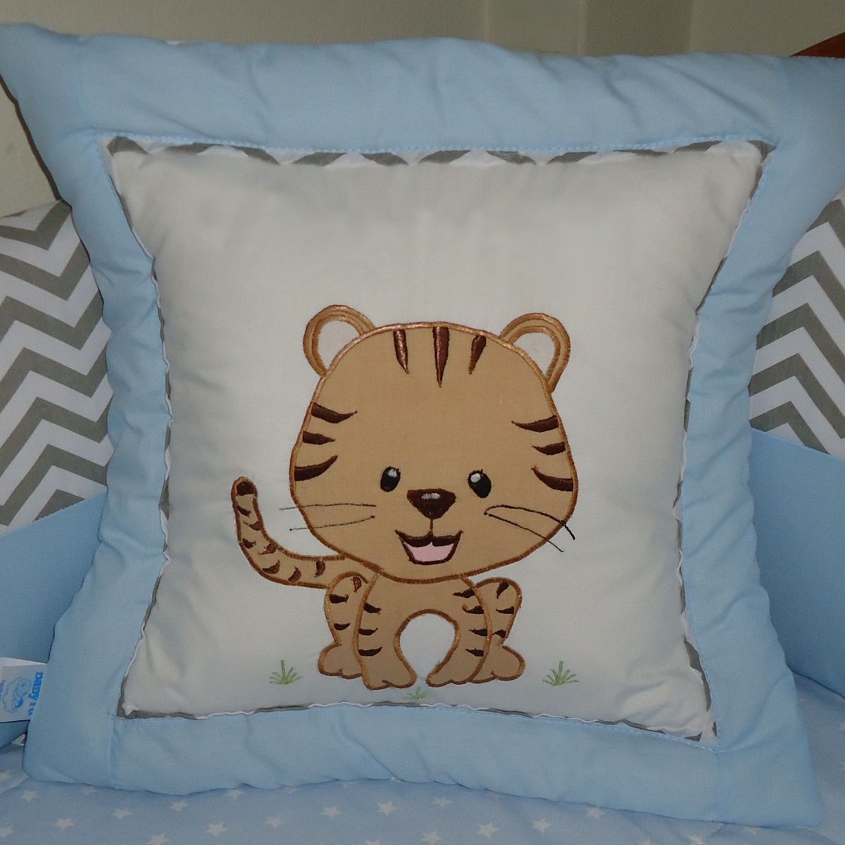 GENERICO - Cojin para cuna Bordado de tigre bebe