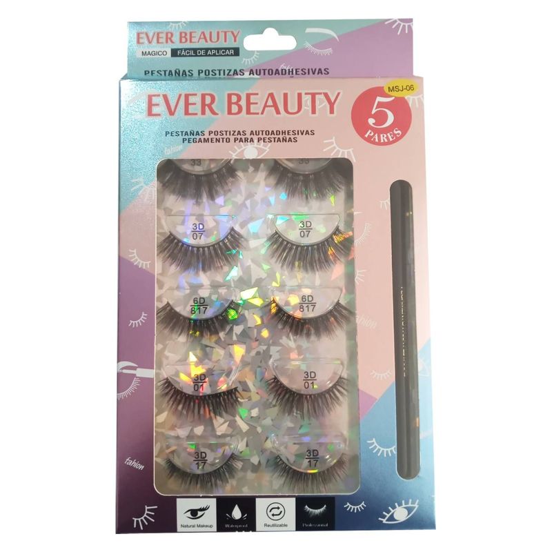 GENERICO - PESTAÑAS MAGNETICAS WATERPROFF EVER BEAUTY