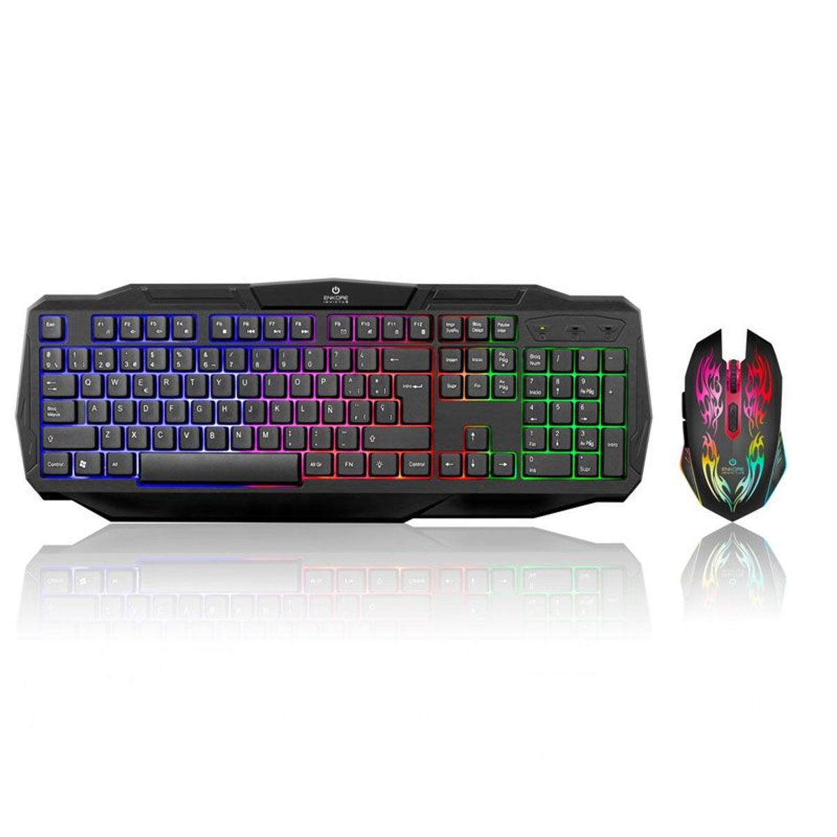 ENKORE - Kit Gamer Invictus Teclado  Mouse  Pad