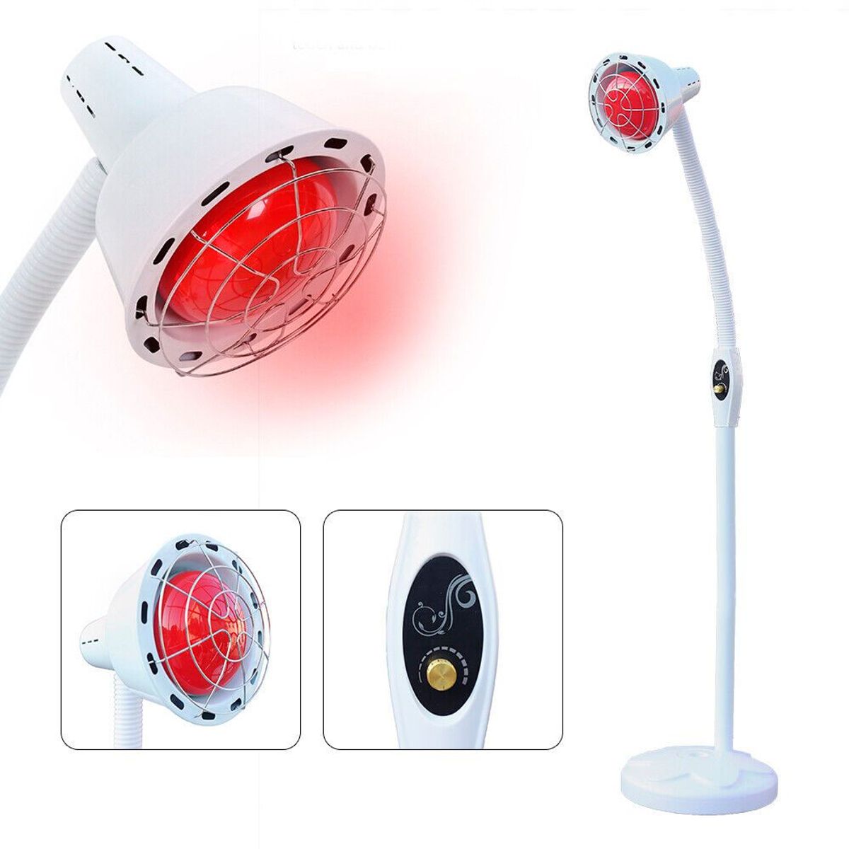 PERUMASSAGE - Lámpara de luz Infrarrojo 275W con Pedestal.