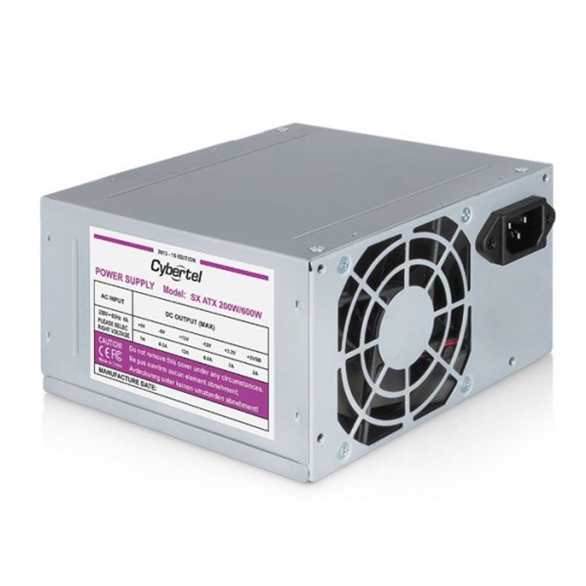 CYBERTEL - Fuente De Poder Cybertel Atx 600w