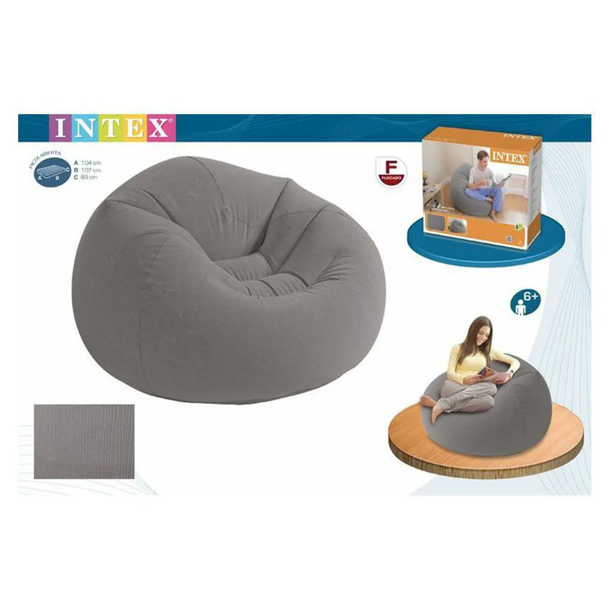 INTEX - Intex - sillon inflable pug