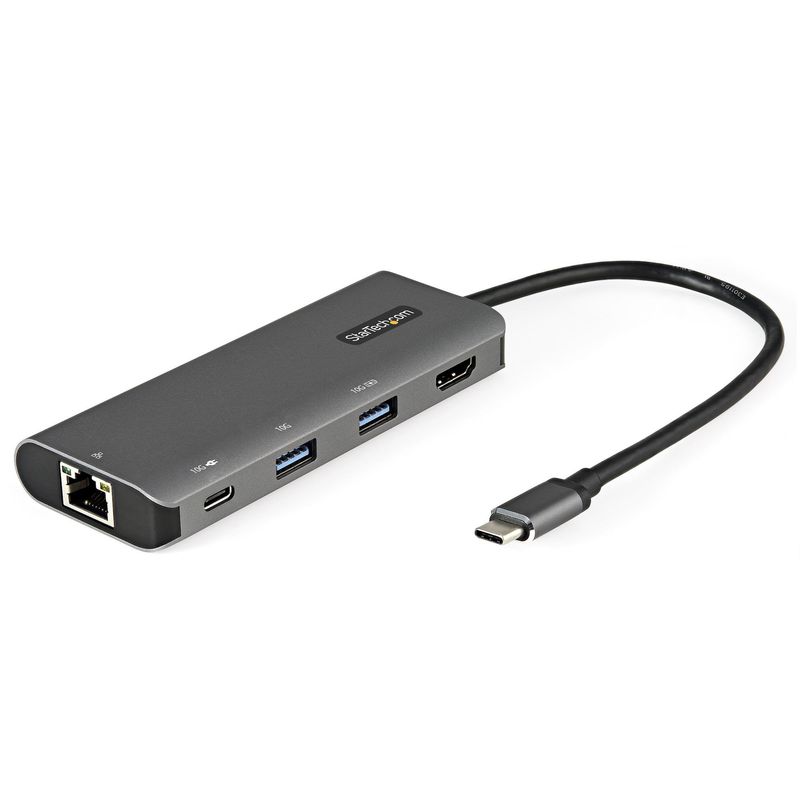 STARTECH - Startech Docking Adaptador USB-C HDMI 4K 30Hz USB-A 3.0 PD 100W RJ45 - DKT31CHPDL