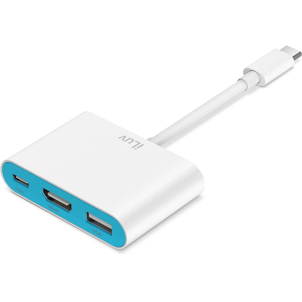 ILUV - Adaptador Multipuerto iLuv USB-C Digital AV 5Gbps 60W HDMI 4K ICB713WH