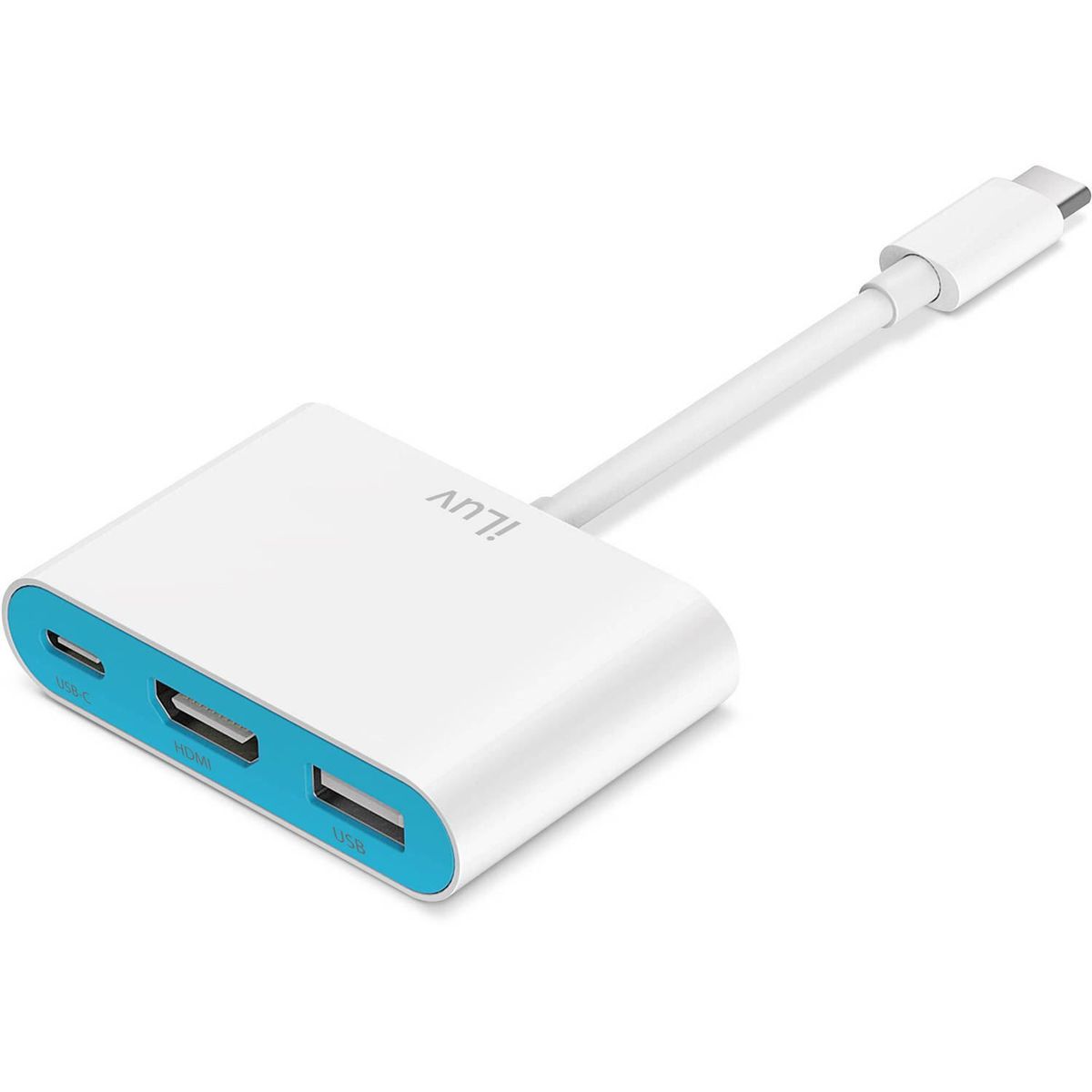ILUV - Adaptador Multipuerto iLuv USB-C Digital AV 5Gbps 60W HDMI 4K ICB713WH