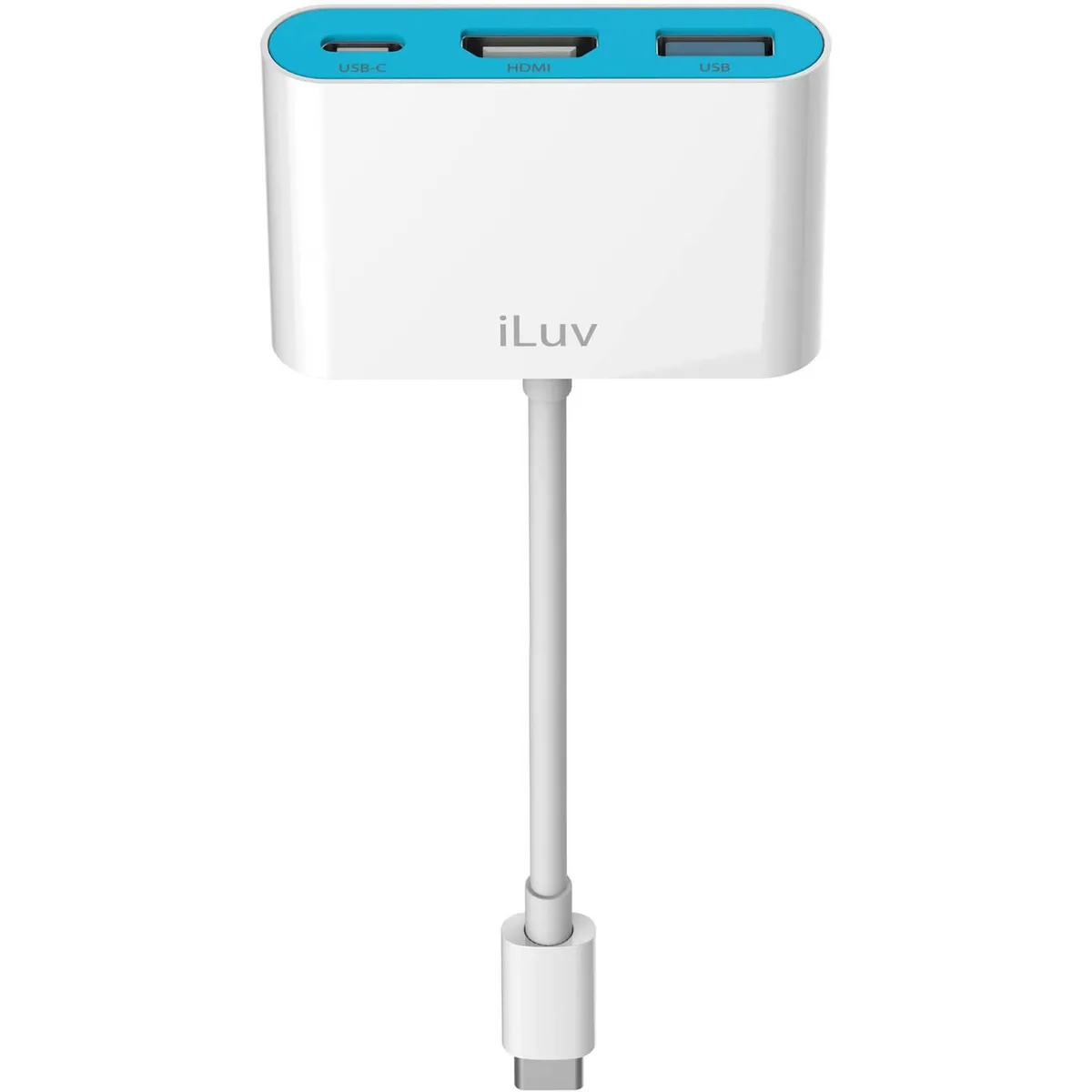 ILUV - Adaptador Multipuerto iLuv USB-C Digital AV 5Gbps 60W HDMI 4K ICB713WH