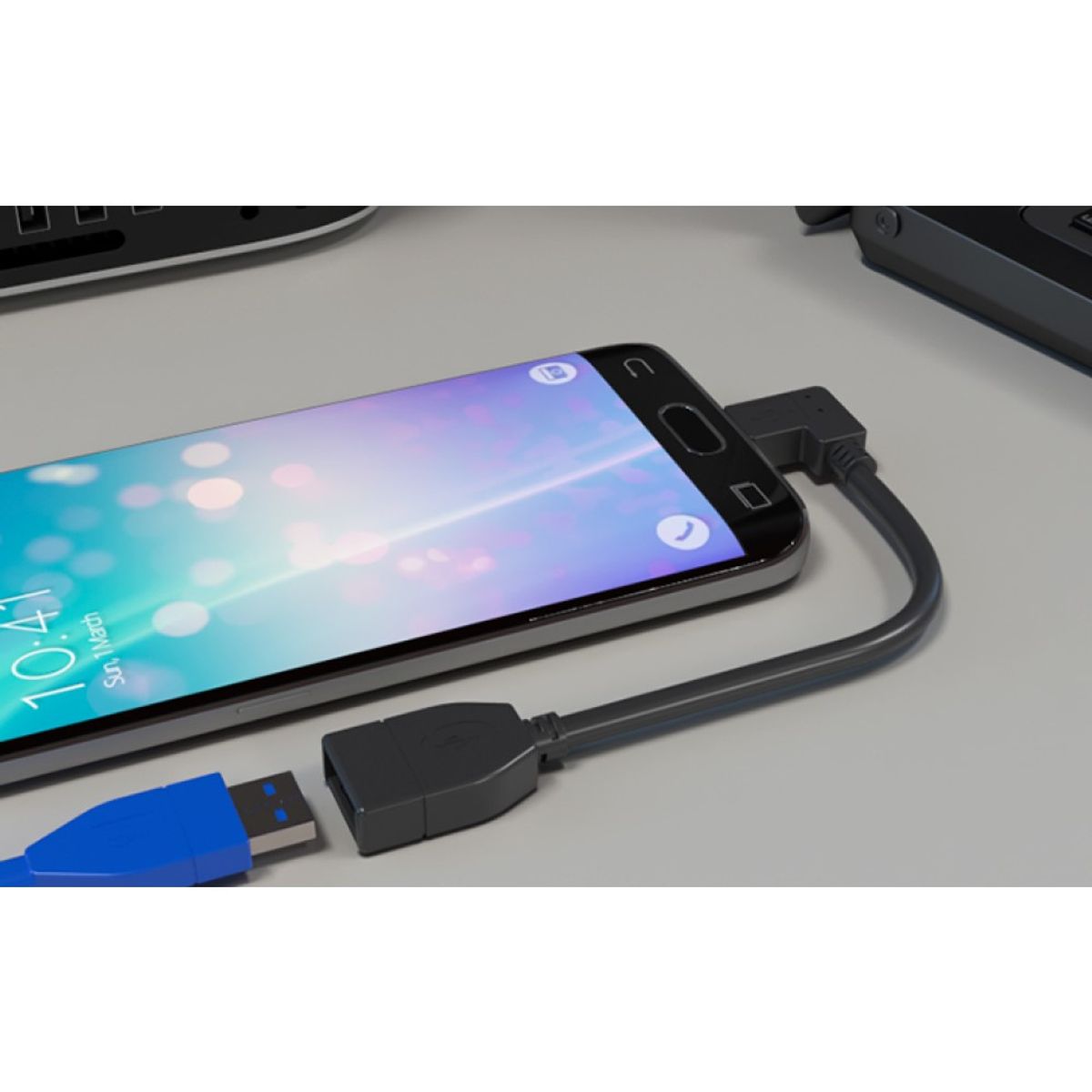 XTECH - Xtech Adaptador OTG Cable de Datos-USB H Micro-USB Type B M - XTC-360