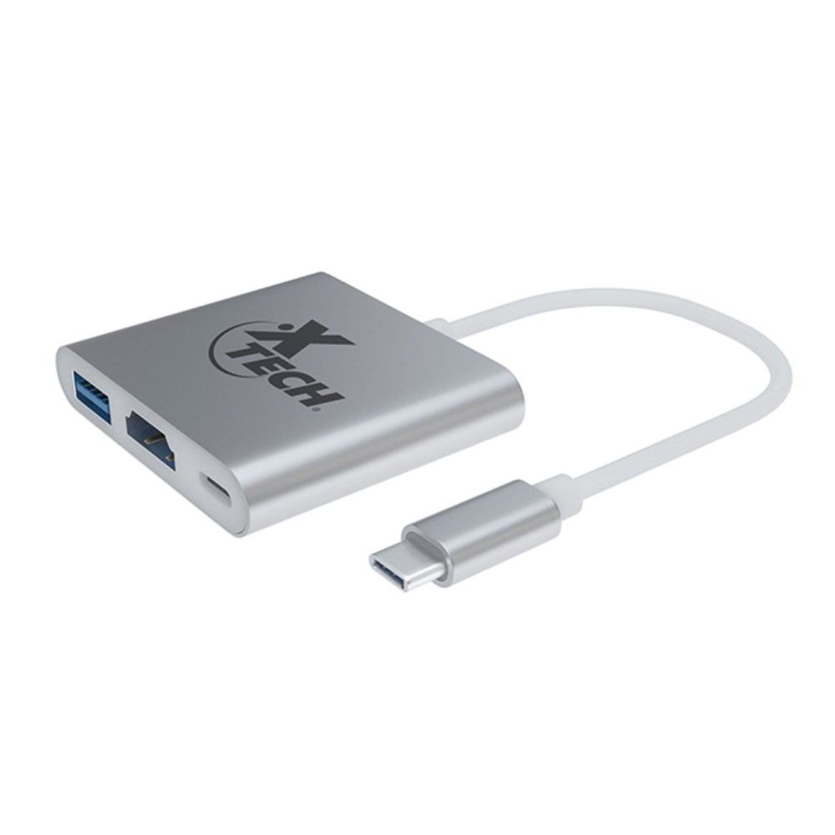 XTECH - Xtech Adaptador multipuerto USB-C 3-en-1 USB-C, USB-A, HDMI - XTC-565