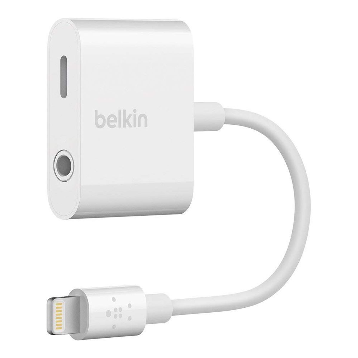 BELKIN - Belkin Lightning 3.5mm Audio + Charge Rockstar Aux iPhone F8J212dsWHT