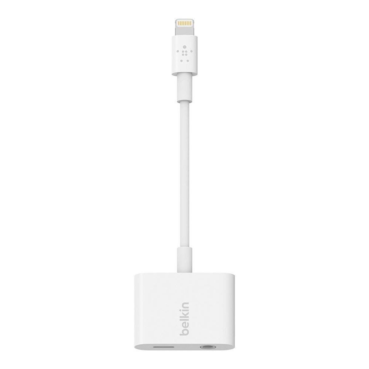 BELKIN - Belkin Lightning 3.5mm Audio + Charge Rockstar Aux iPhone F8J212dsWHT