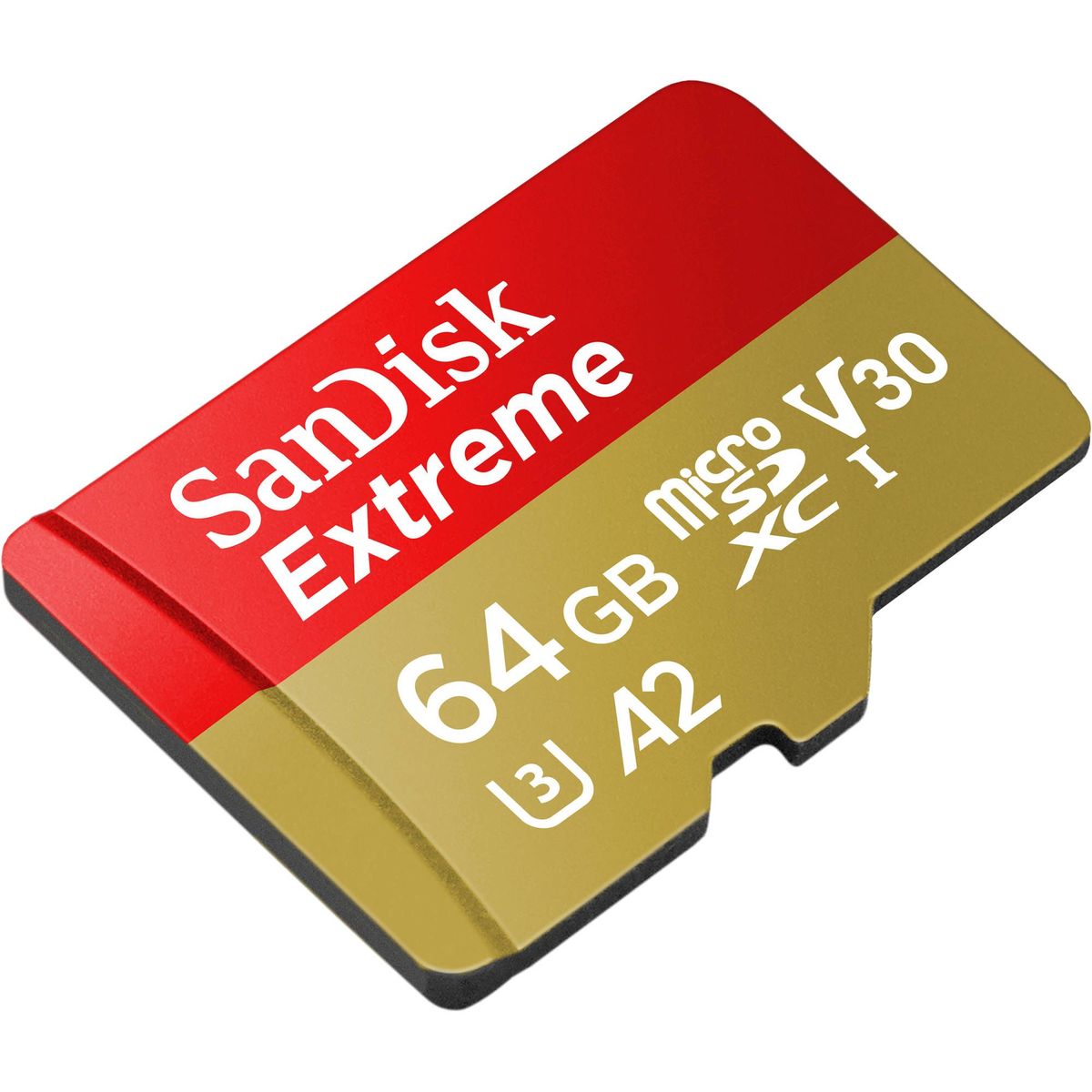 SANDISK - SanDisk 64GB Extreme UHS-I MicroSDXC A2 UHS-I V30 U3 - SDSQXA2