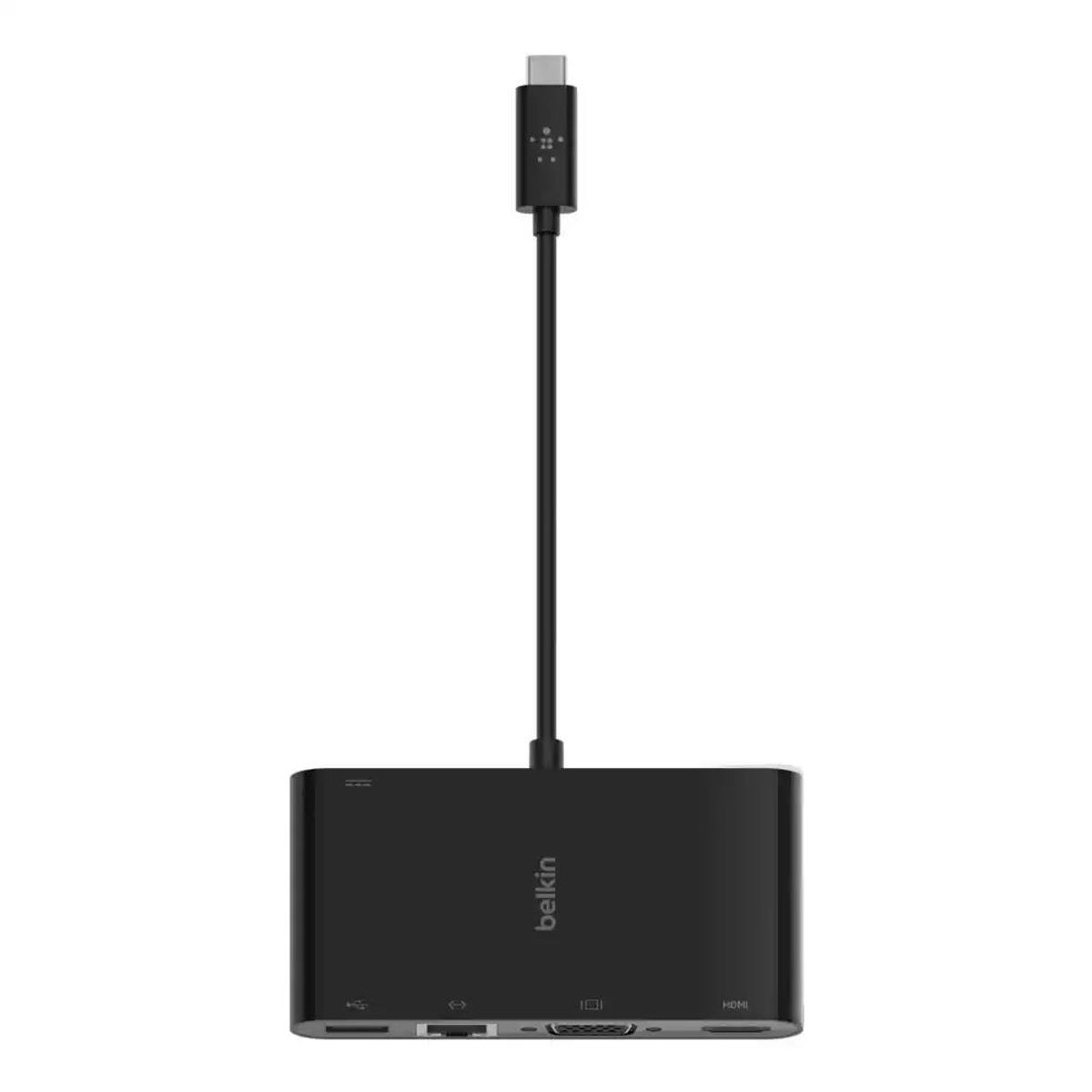 BELKIN - Belkin Adaptador USB C VGA 4K HDMI RJ45 PD 100W MacBook Pro AVC004btBK