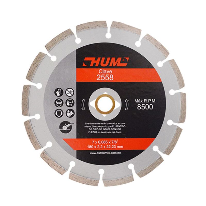 MARAGA - Disco Diamantado Segmentado Hum 7" (175 mm*2 mm)