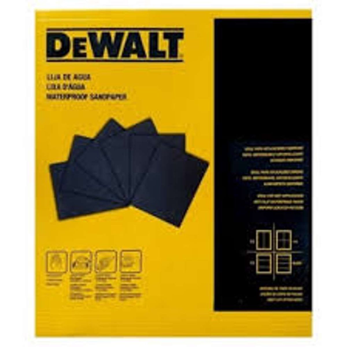 DEWALT - Lija en Pliego al Agua Grano 150 Oxido Aluminio - Pack 50 unid
