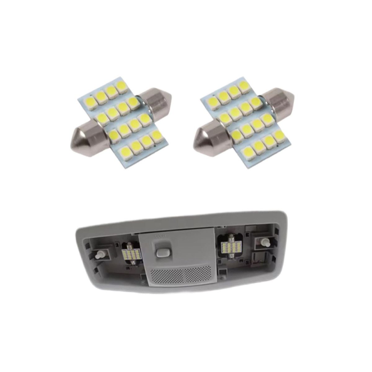 GENERICO - luz de lectura BLANCO frio para Automoviles - 42cm