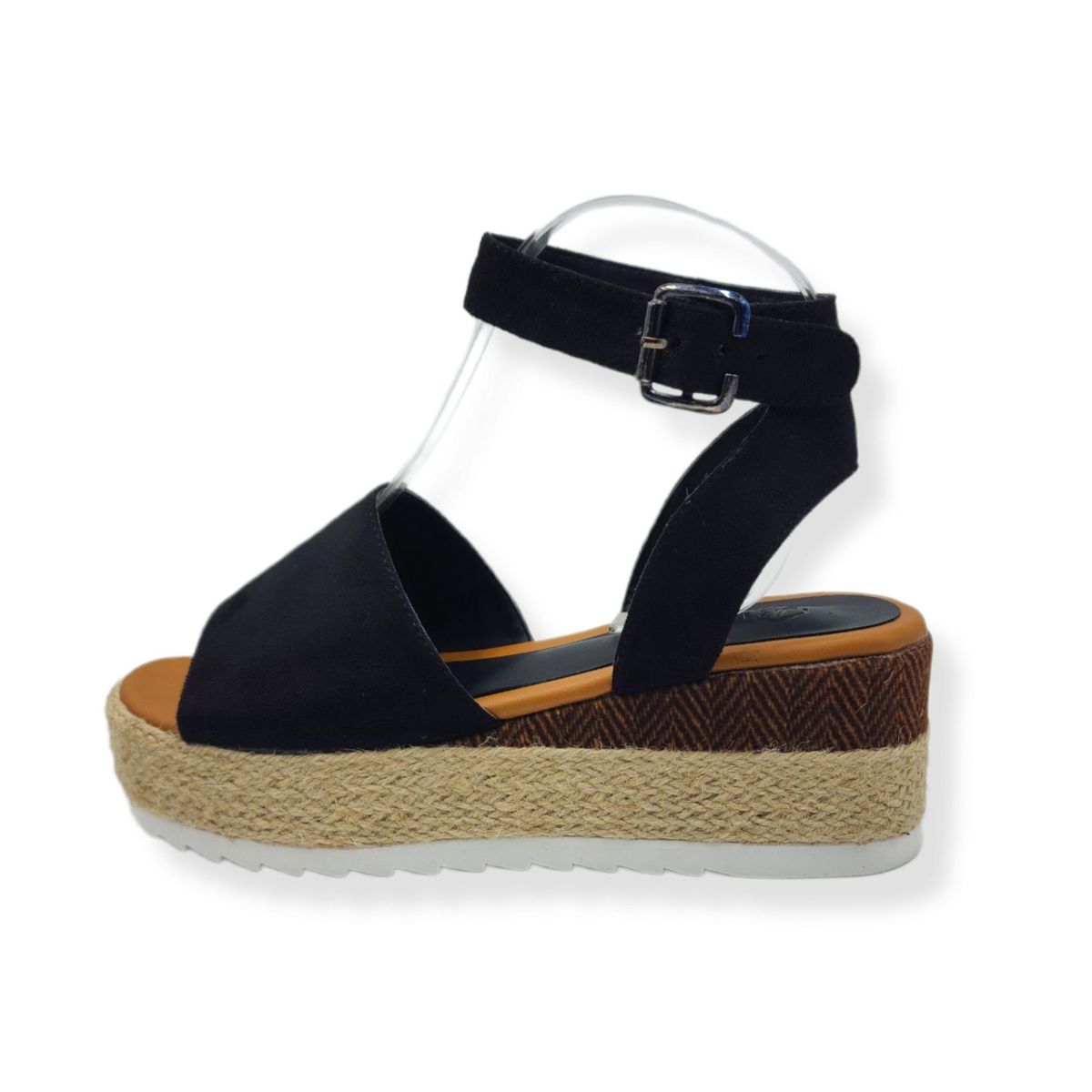 LB LIBBY CALZADOS Y ACCESORIOS - SANDALIAS MUJER NEGRAS PLATAFORMA