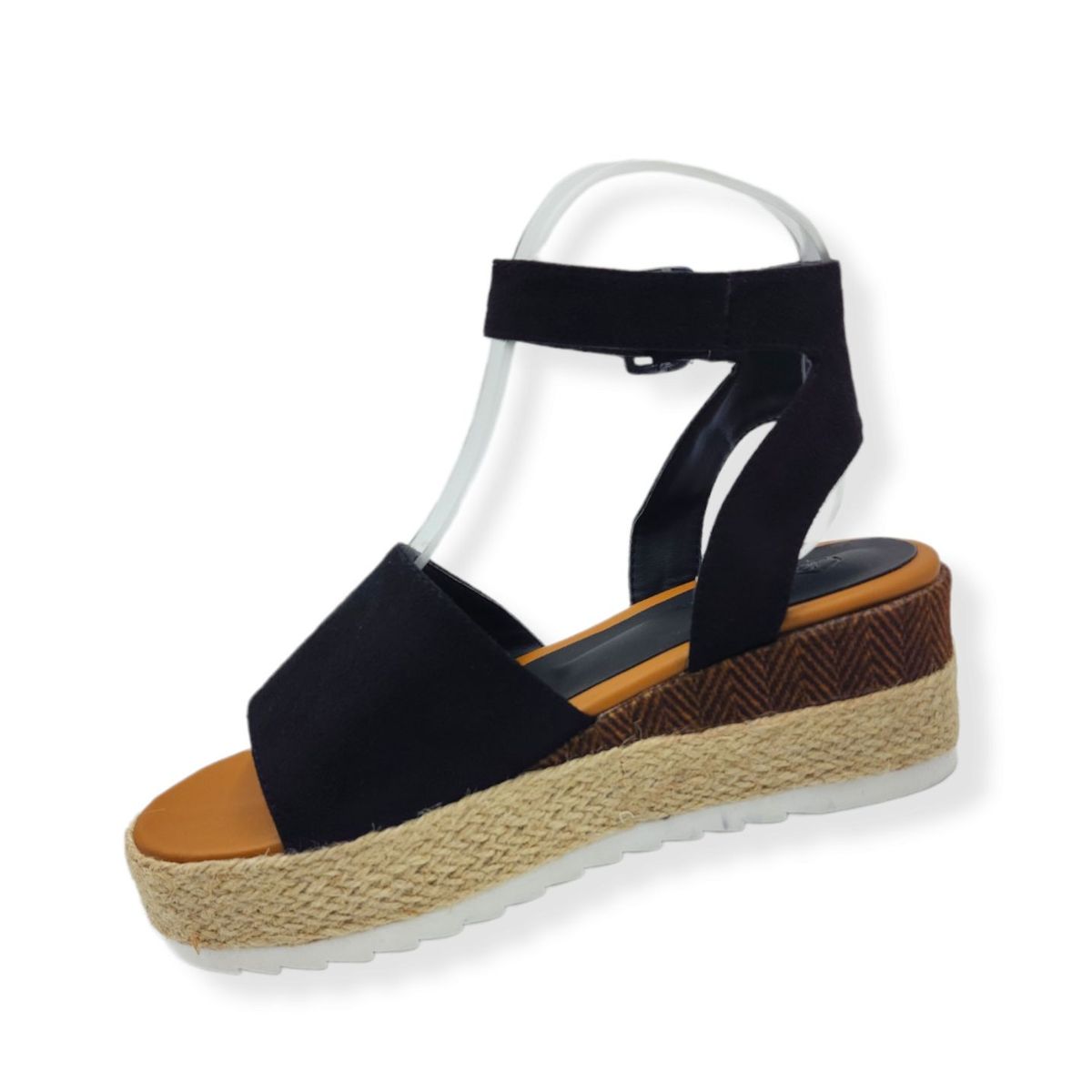 LB LIBBY CALZADOS Y ACCESORIOS - SANDALIAS MUJER NEGRAS PLATAFORMA
