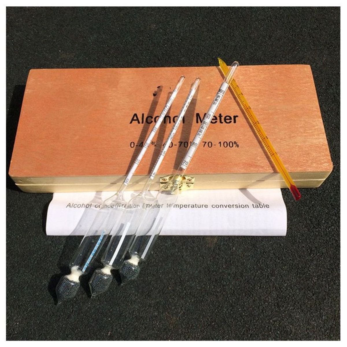 OEM - Alcoholímetro Medidor de Alcohol 0-100 Hidrómetro Densímetro