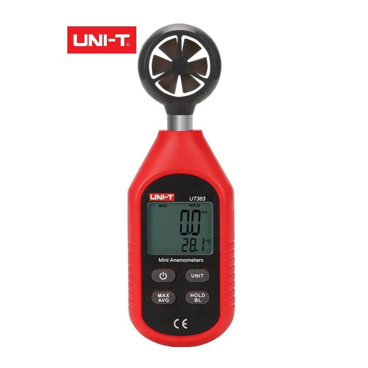 UNI T - Anemómetro Termómetro UNI-T UT363 Medidor Velocidad Viento