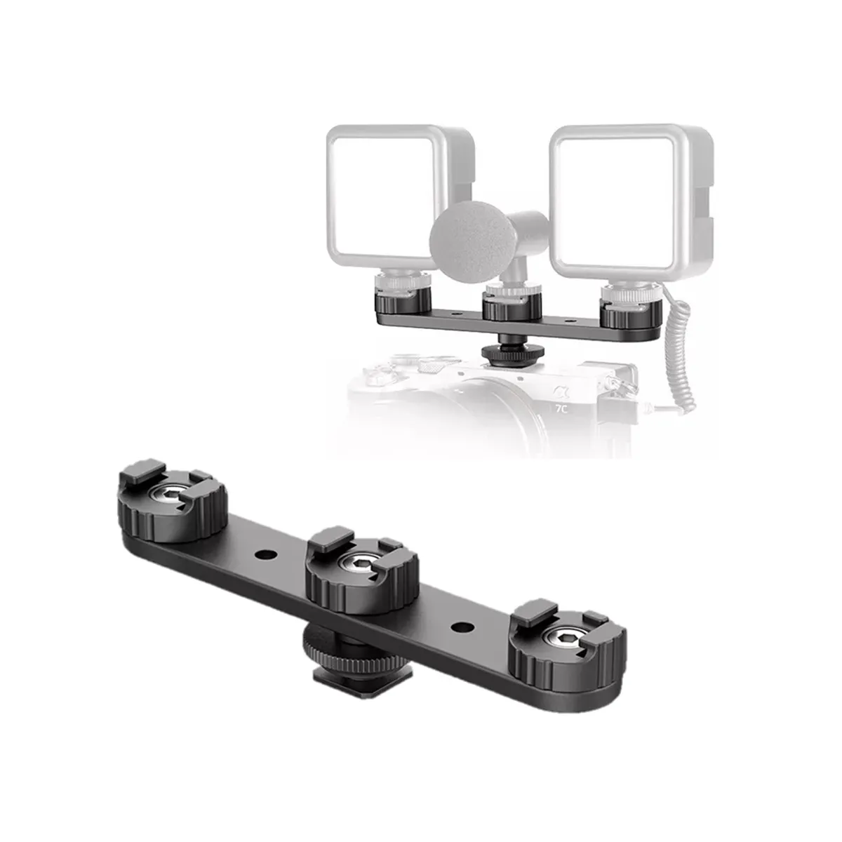 ULANZI - Bracket de expansión de  Zapata 180° Triple Ulanzi PT-23