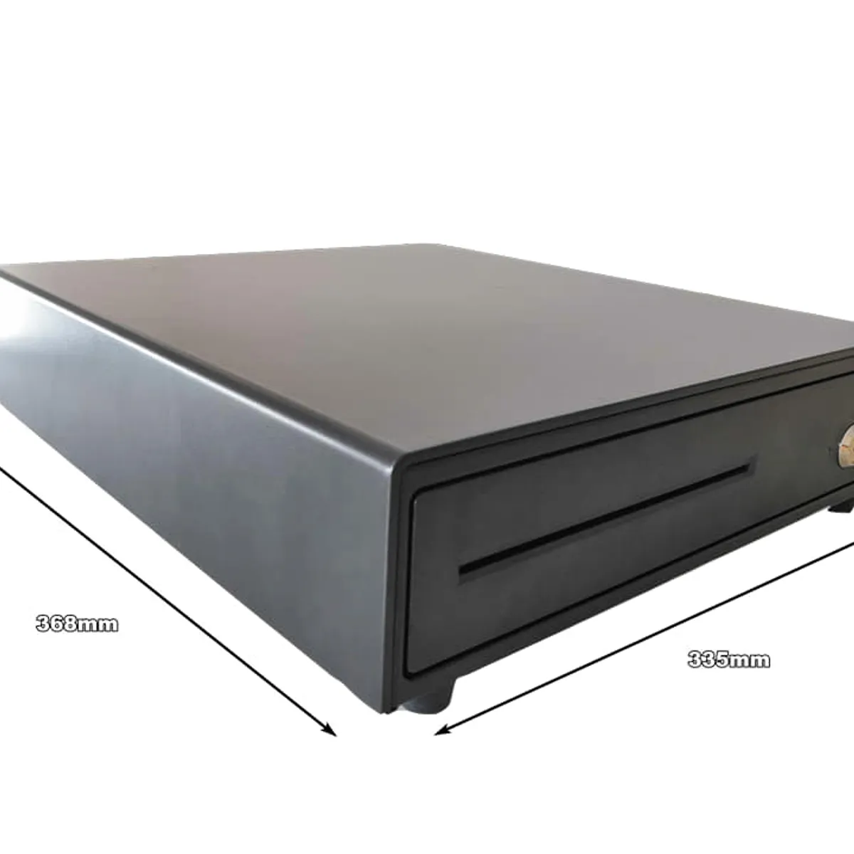 JPSYSTEMS - Gaveta cajón para guardar dinero caja registradora 4 pisabilletes 33.5x36.8x8cm RJ11 M330E