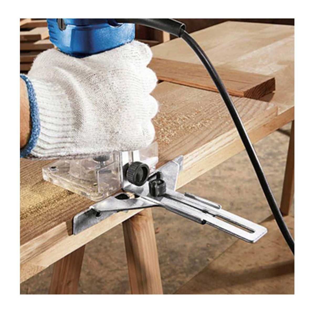 TOTAL TOOLS - Ruteadora Fresadora de Palma 600W Total ¼ Ruteadora 6mm