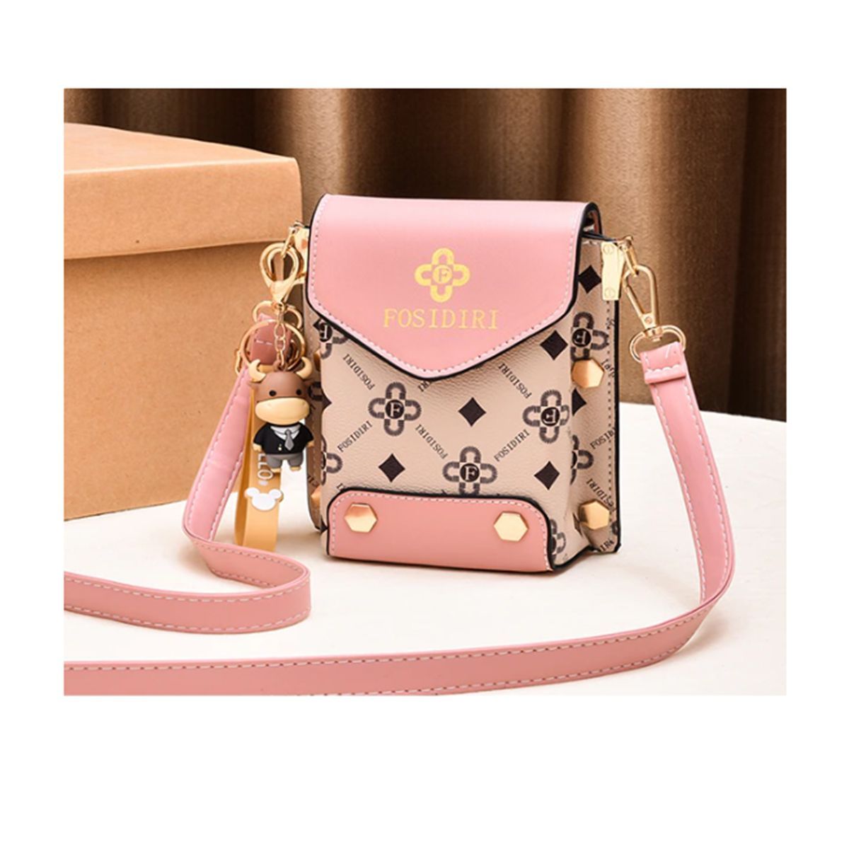 ITELSISTEM - Cartera Bandolera Porta Celular Mujer Pink