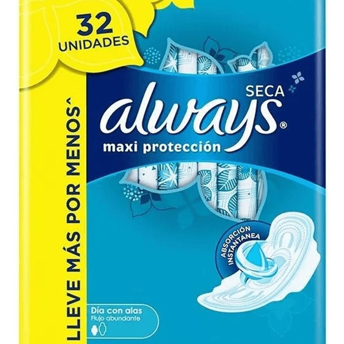 ALWAYS - Always Toallas Higiénicas Maxi Protección Seca 32 unidades