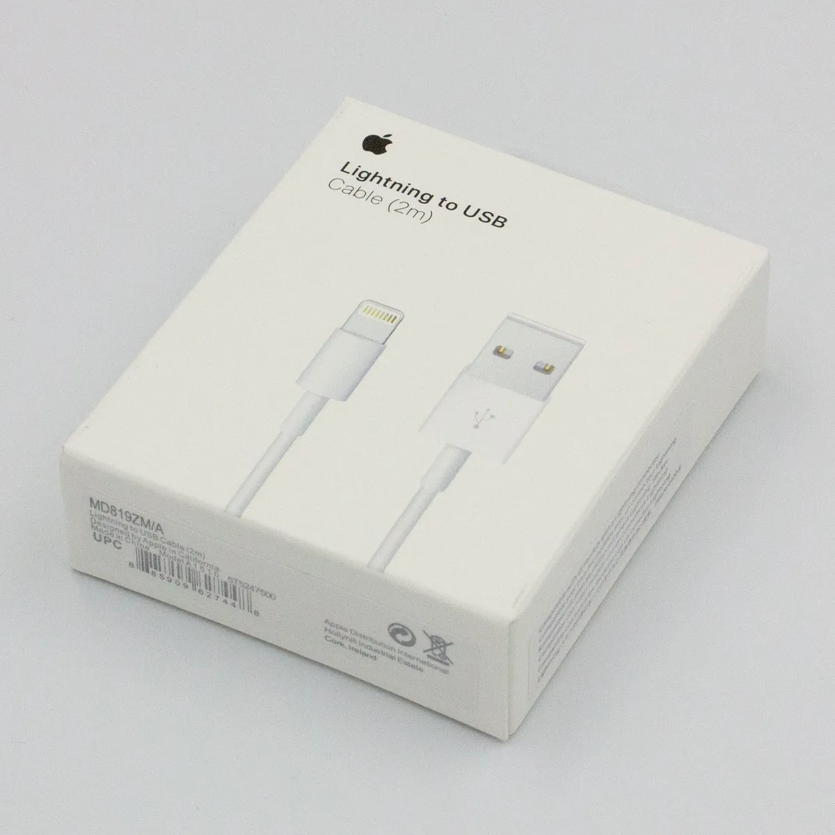 APPLE - Cable Lightning a USB de 2M Original + Regalo para iPhone Apple