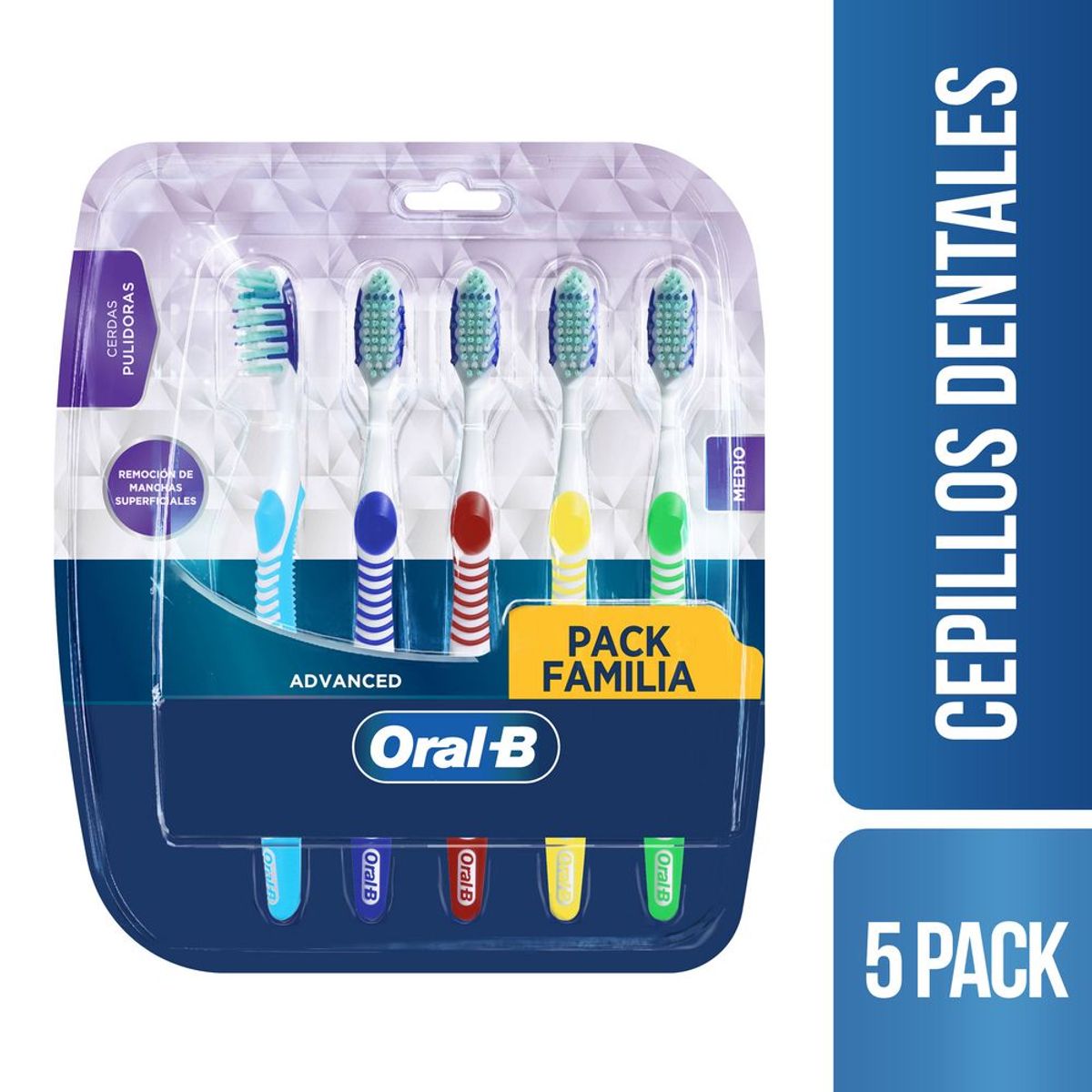 ORAL B - Oral B Cepillo Dental 3D White Blanco Radiant 5 unidades