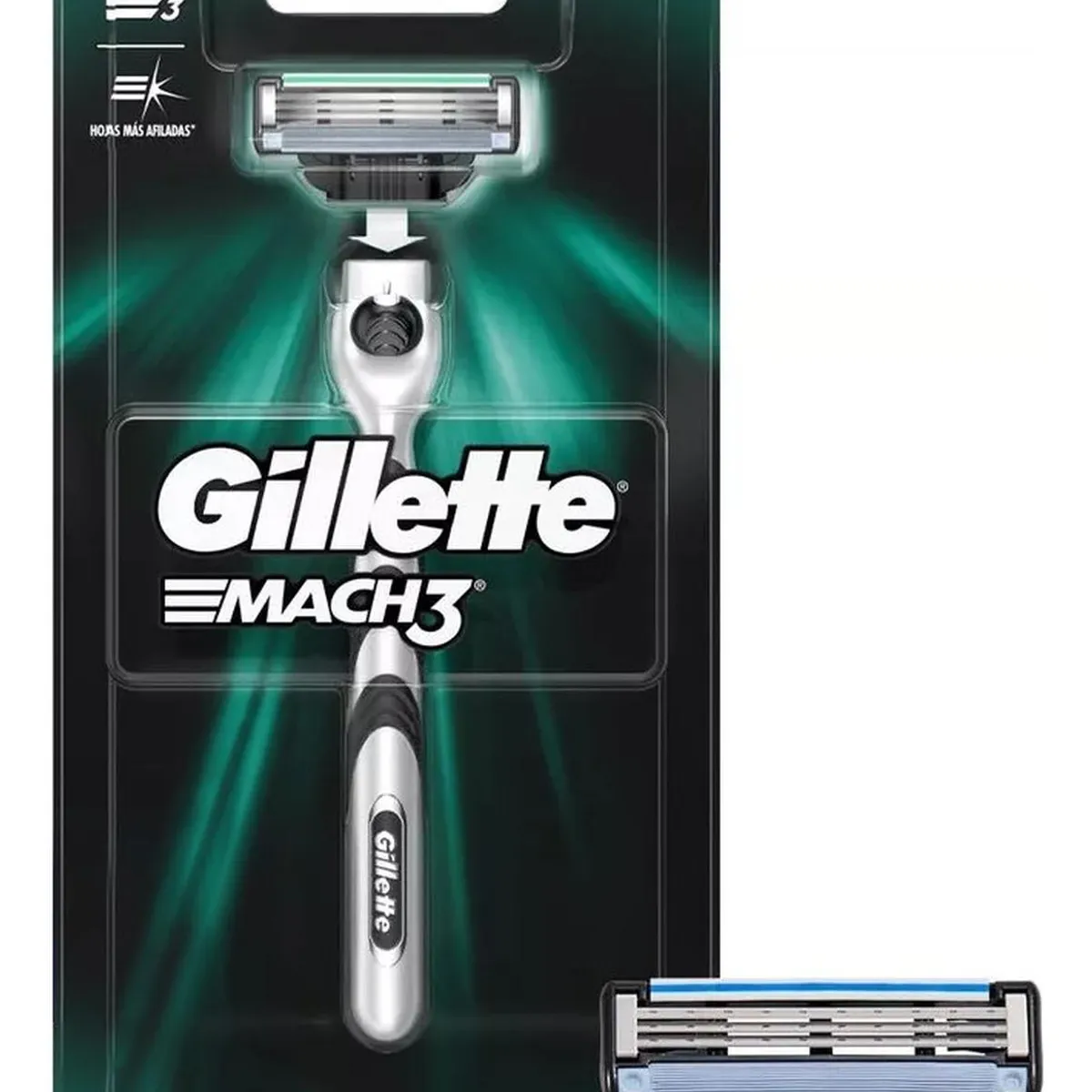 GILLETTE - Gillette Mach3 Máquina para Afeitar Recargable Cartucho