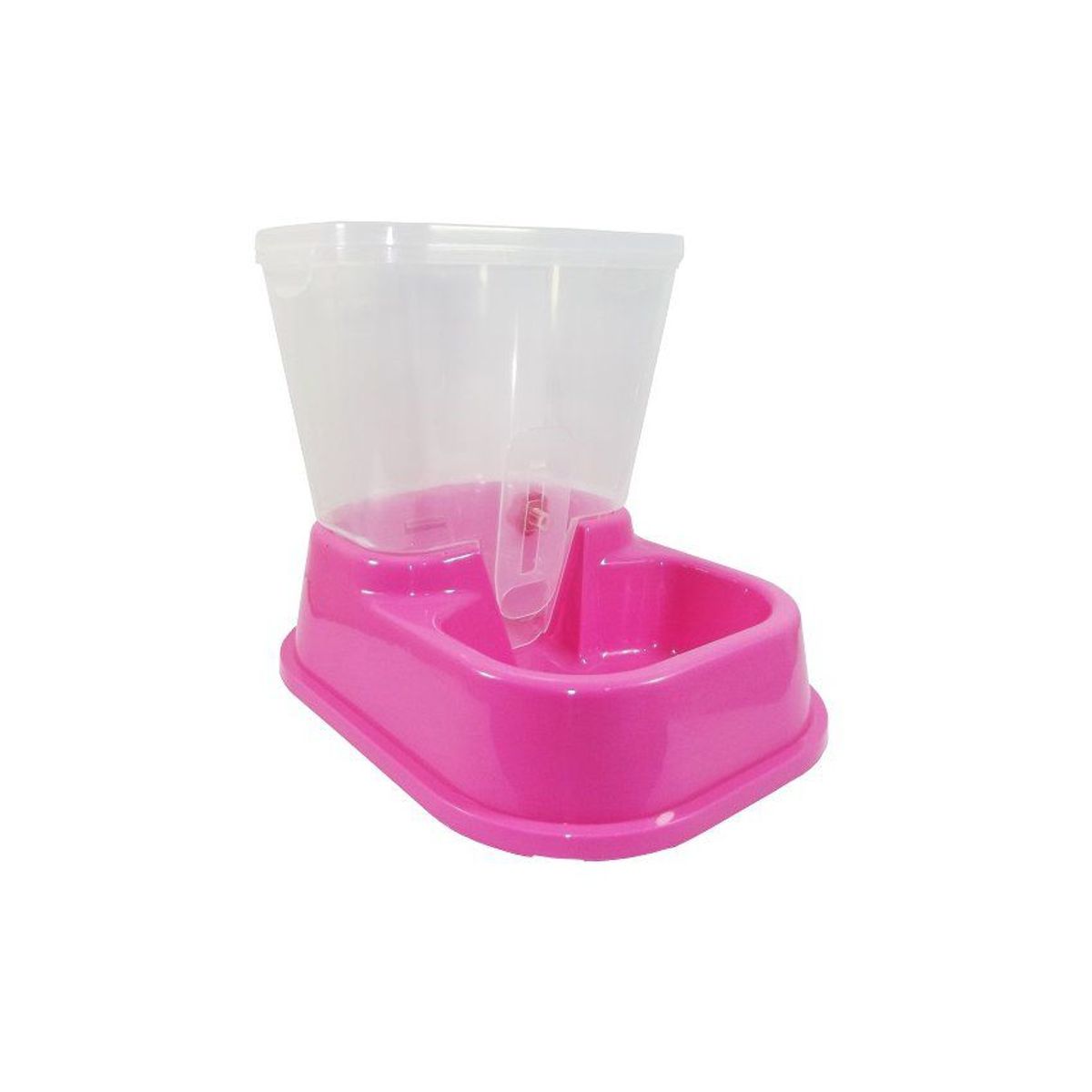 GENERICO - Comedero Dispensador Automático de Comida Perros Gatos Rosa