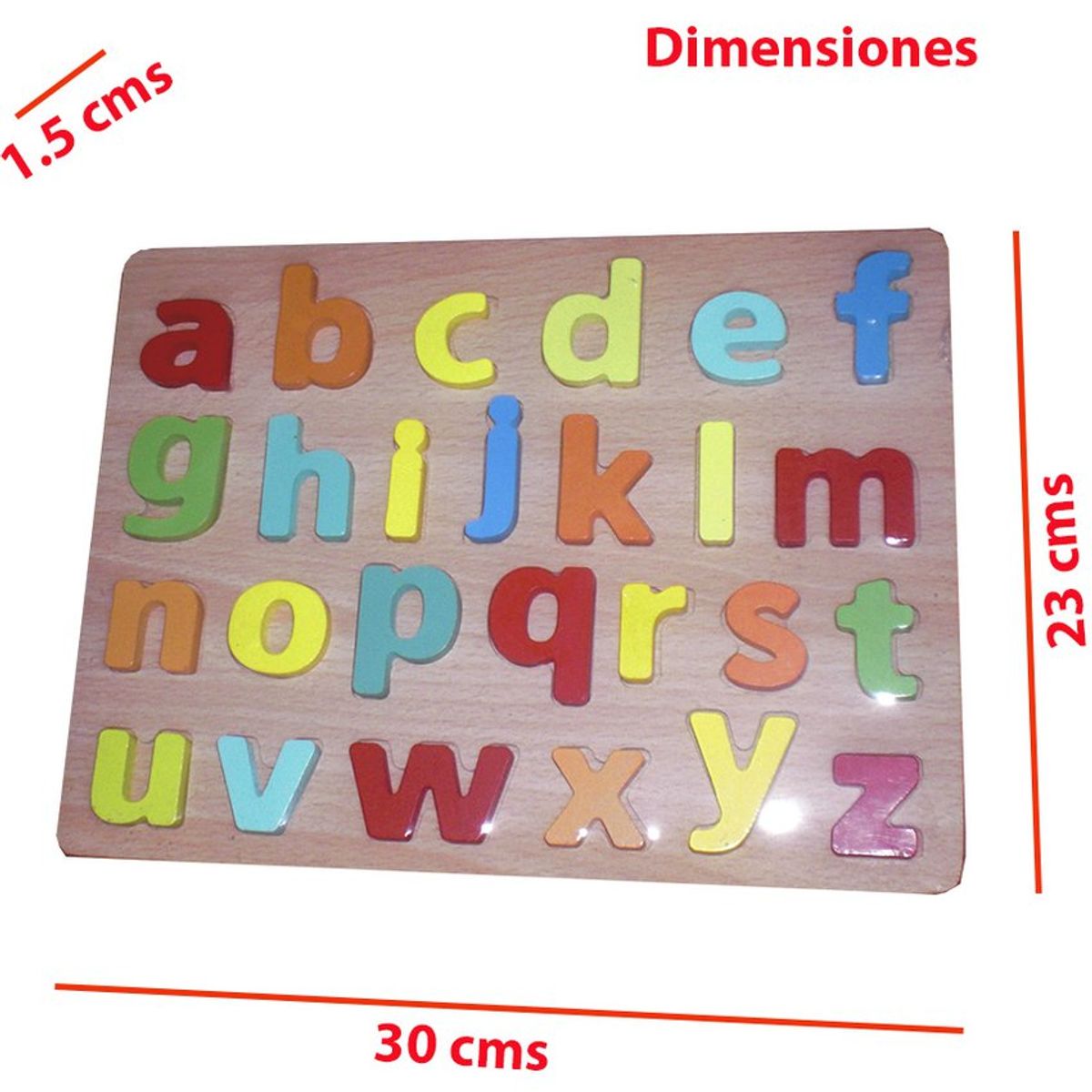 GENERICO - Juego educativo - abecedario rompecabeza de madera