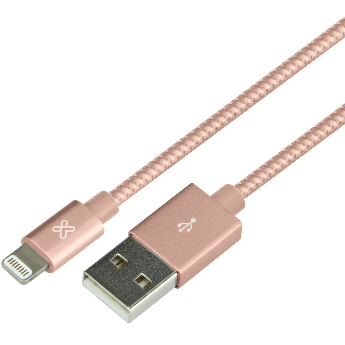 KLIPXTREME - Cable Klip Xtreme Lightning a USB 3.0 de 2 metros Oro Rosa - KAC-020RG