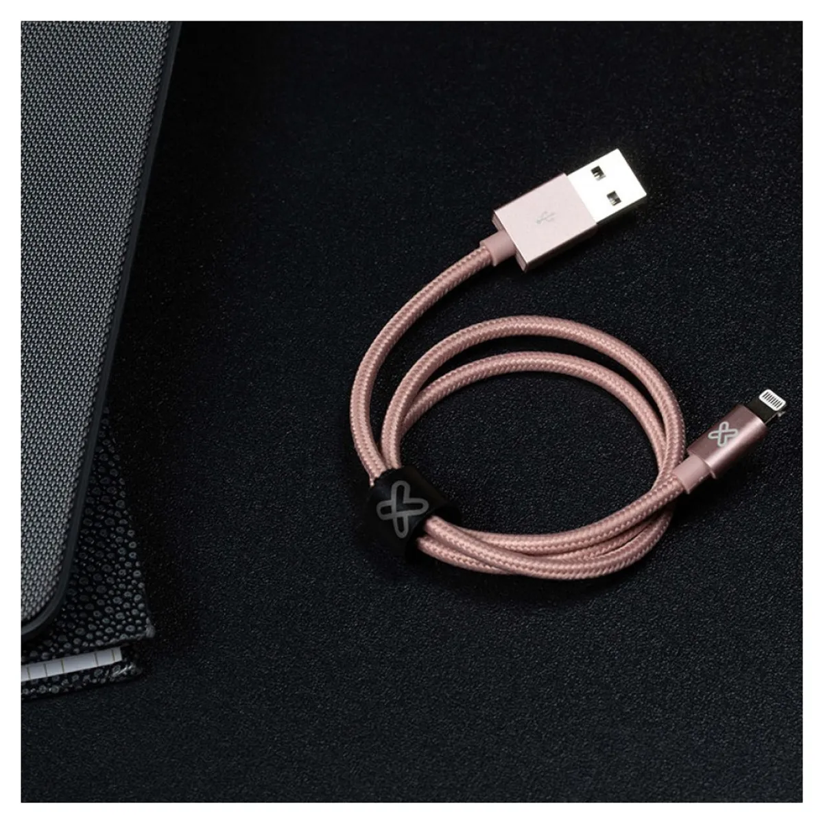 KLIPXTREME - Cable Klip Xtreme Lightning a USB 3.0 de 2 metros Oro Rosa - KAC-020RG