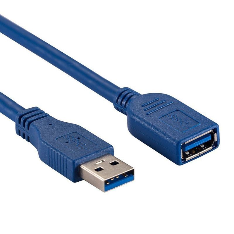 XTECH - Cable Xtech Extension USB 1.8m Azul 28 AWG 5Gb/s Macho Hembra XTC-353